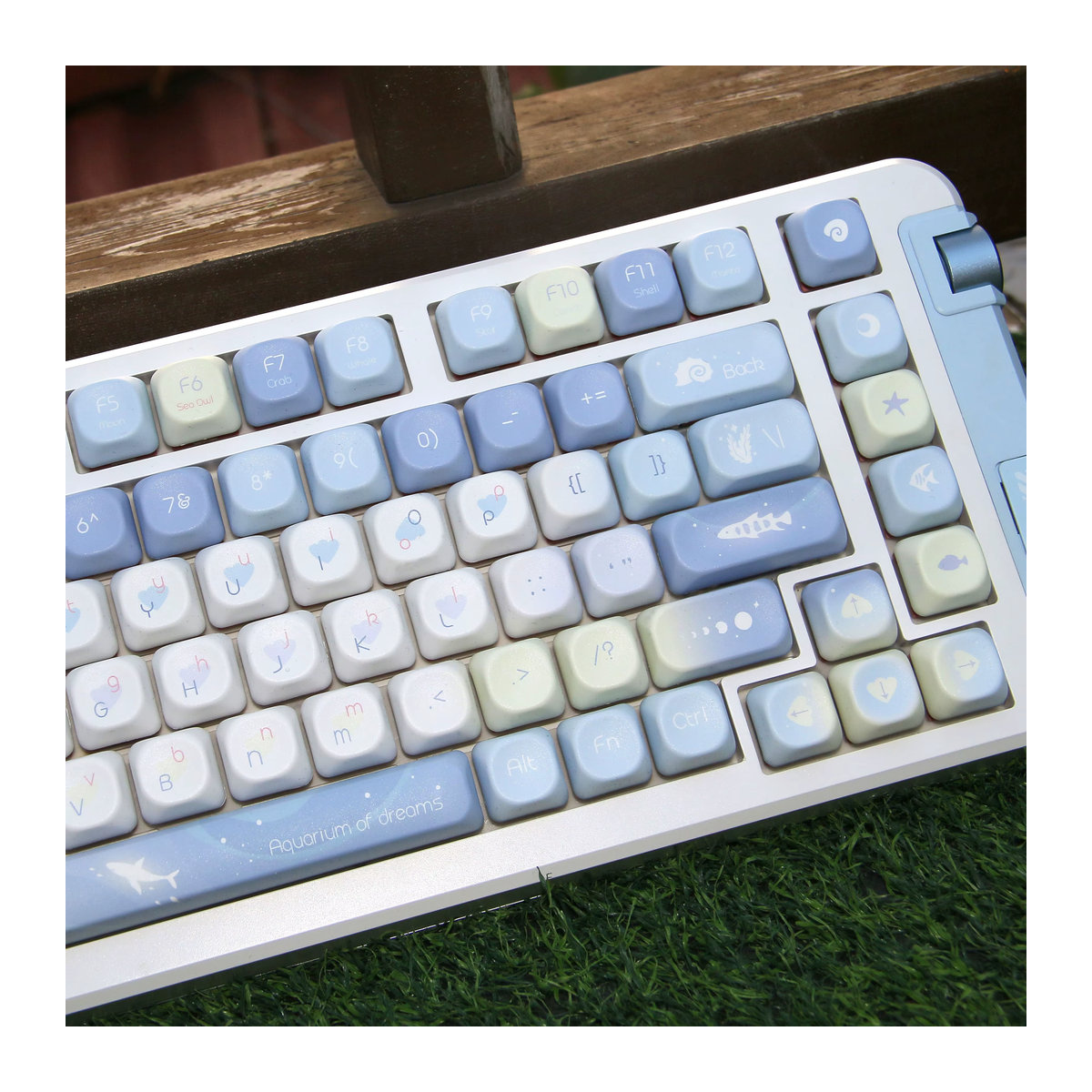 Blue Dream PBT-Tastenkappen im MOA-Profil mit 130 Tasten für Cherry MX Switches, mehrfarbig - Bild 4