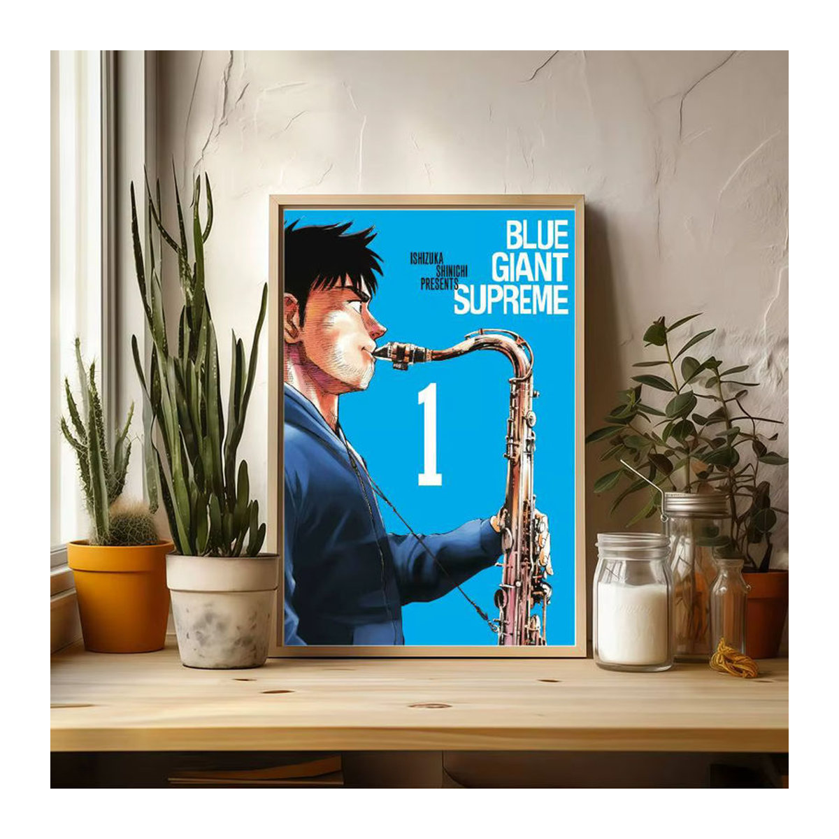 Blue Giant Anime-Poster von moetch, mehrfarbiges Kunstwerk aus Papier in Hochformat zur Raumdekoration - Bild 6
