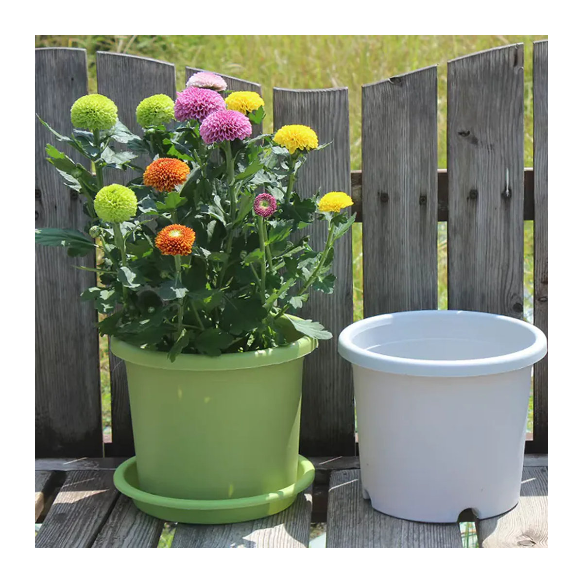 Blumentopf mit Tablett zur Wurzelkontrolle für Rosen und Hortensien von ACRDDK - Bild 3