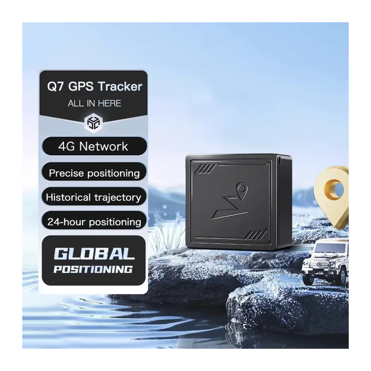 BMAD 4G Mini GPS Intelligenter Locator in Schwarz für Ältere und Kinder mit langer Akkulaufzeit und präziser Positionierung - Bild 3