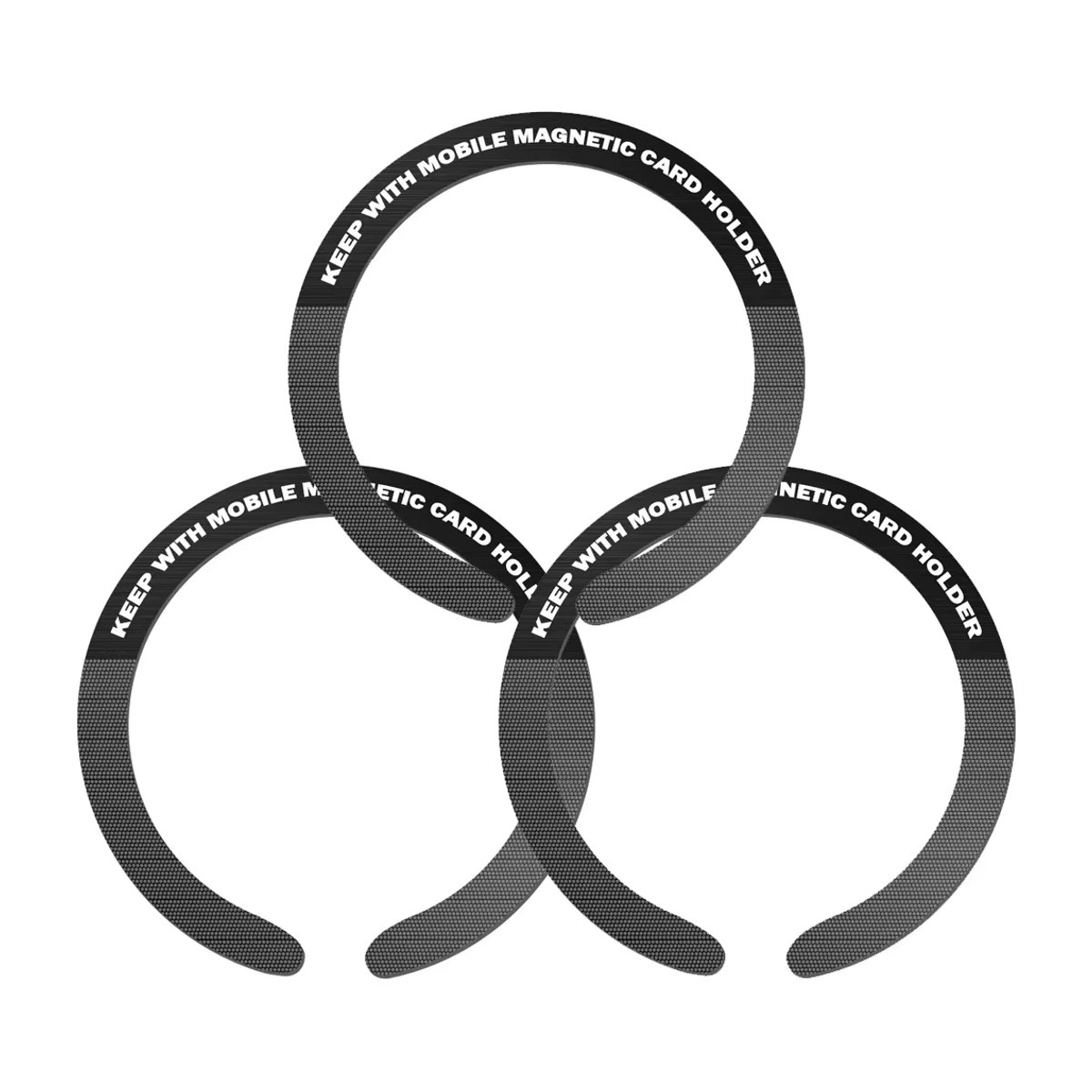 BMAD Magnetische Ring Halter Platte für MagSafe und kabellose Ladegeräte, Metall Aufkleber für iPhone 12-14, Schwarz und Silber - Bild 2