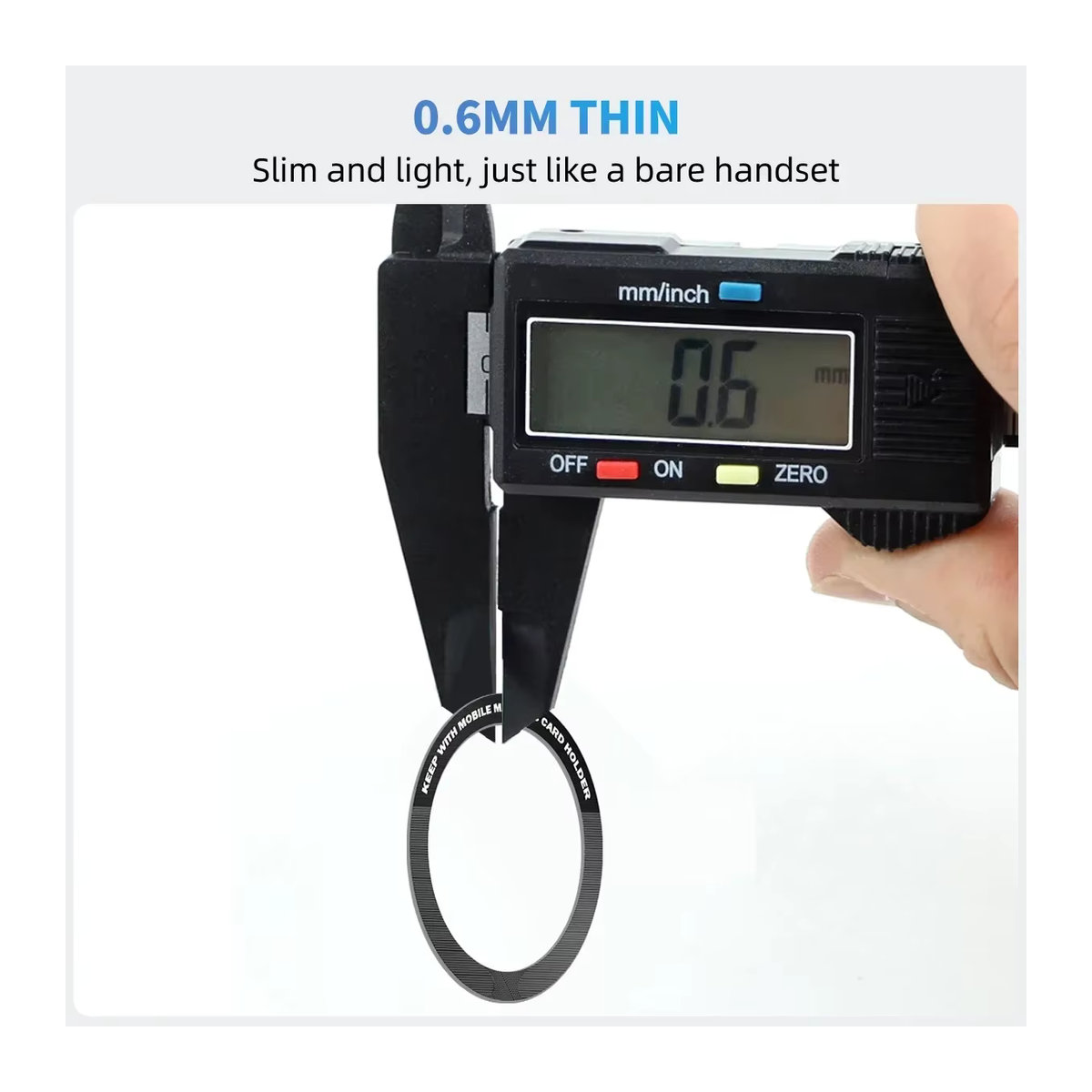 BMAD Magnetische Ring Halter Platte für MagSafe und kabellose Ladegeräte, Metall Aufkleber für iPhone 12-14, Schwarz und Silber - Bild 4
