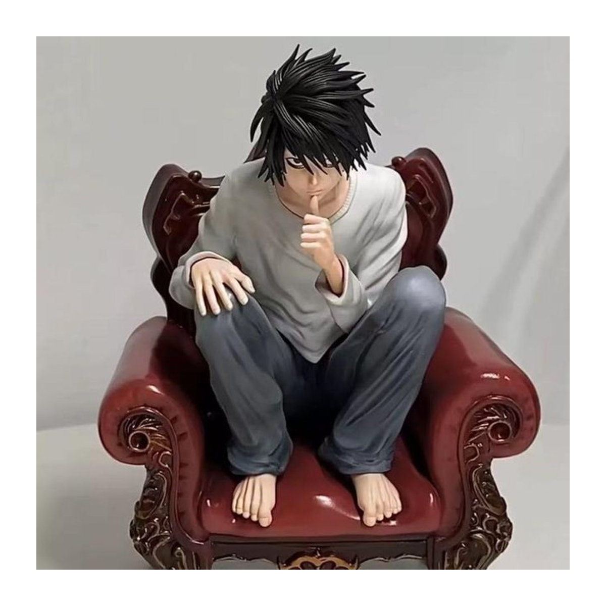 BNNDAI Death Note L Watari Diorama 1/6 Actionfigur mit Sofa Zubehör, weiß/mehrfarbig, Höhe: 26 cm - Bild 1