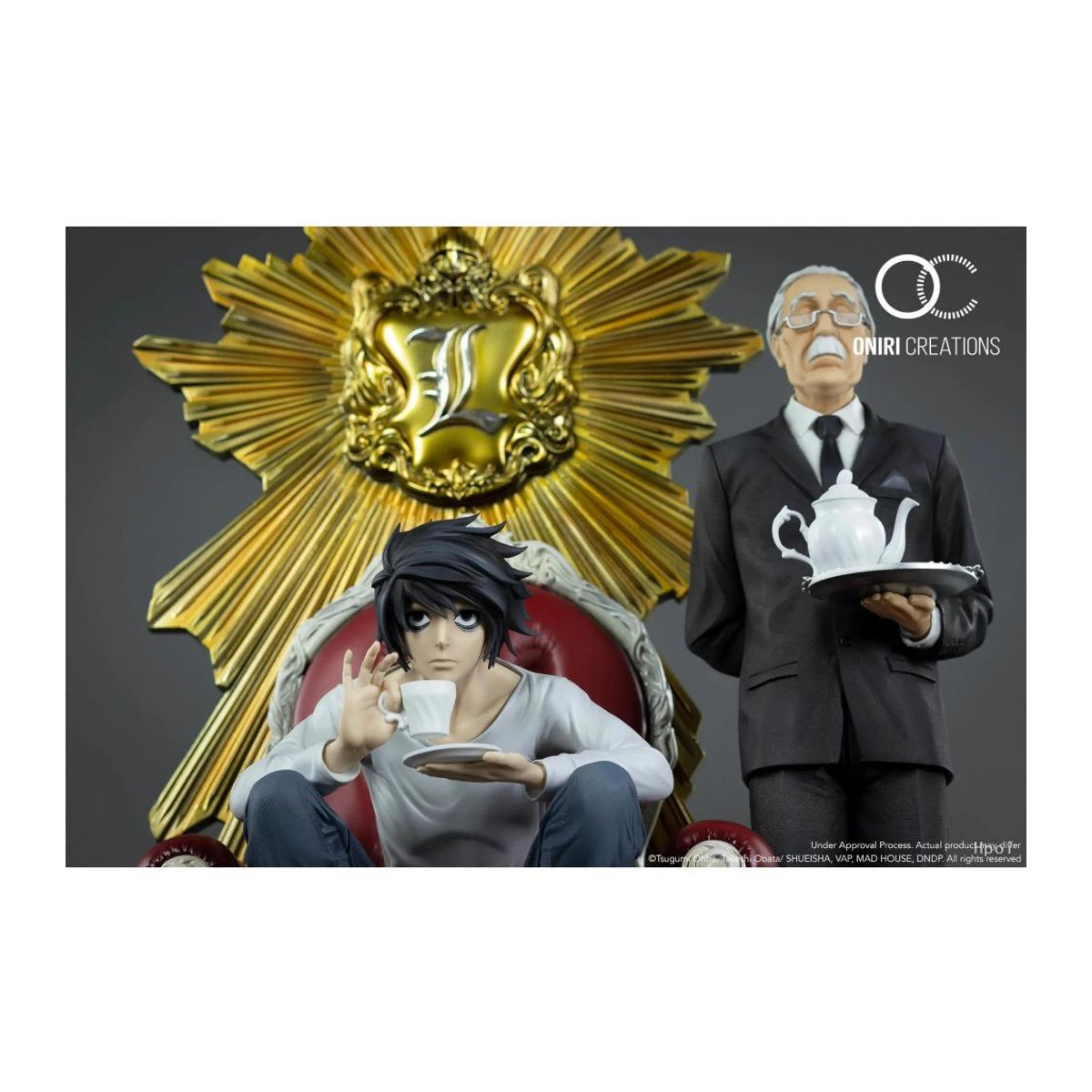BNNDAI Death Note L Watari Diorama 1/6 Actionfigur mit Sofa Zubehör, weiß/mehrfarbig, Höhe: 26 cm - Bild 2