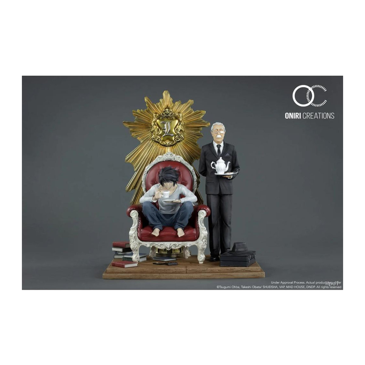 BNNDAI Death Note L Watari Diorama 1/6 Actionfigur mit Sofa Zubehör, weiß/mehrfarbig, Höhe: 26 cm - Bild 4