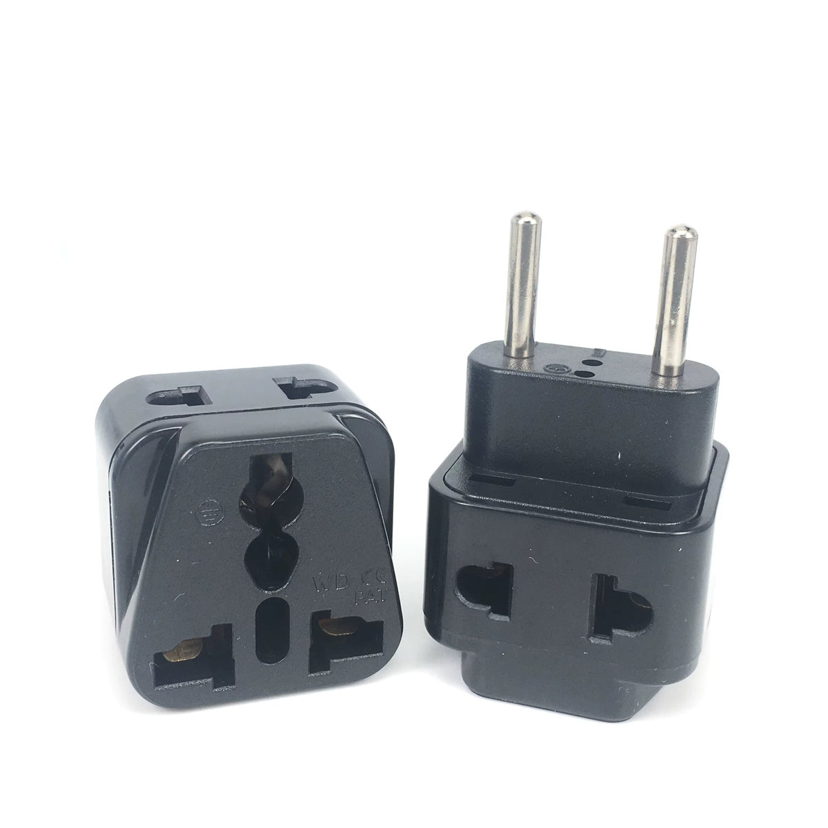 Bolantedz 2 in 1 Universal Reiseadapter für UK US EU IL mit US auf EU Stecker in Schwarz/Weiß - Bild 4