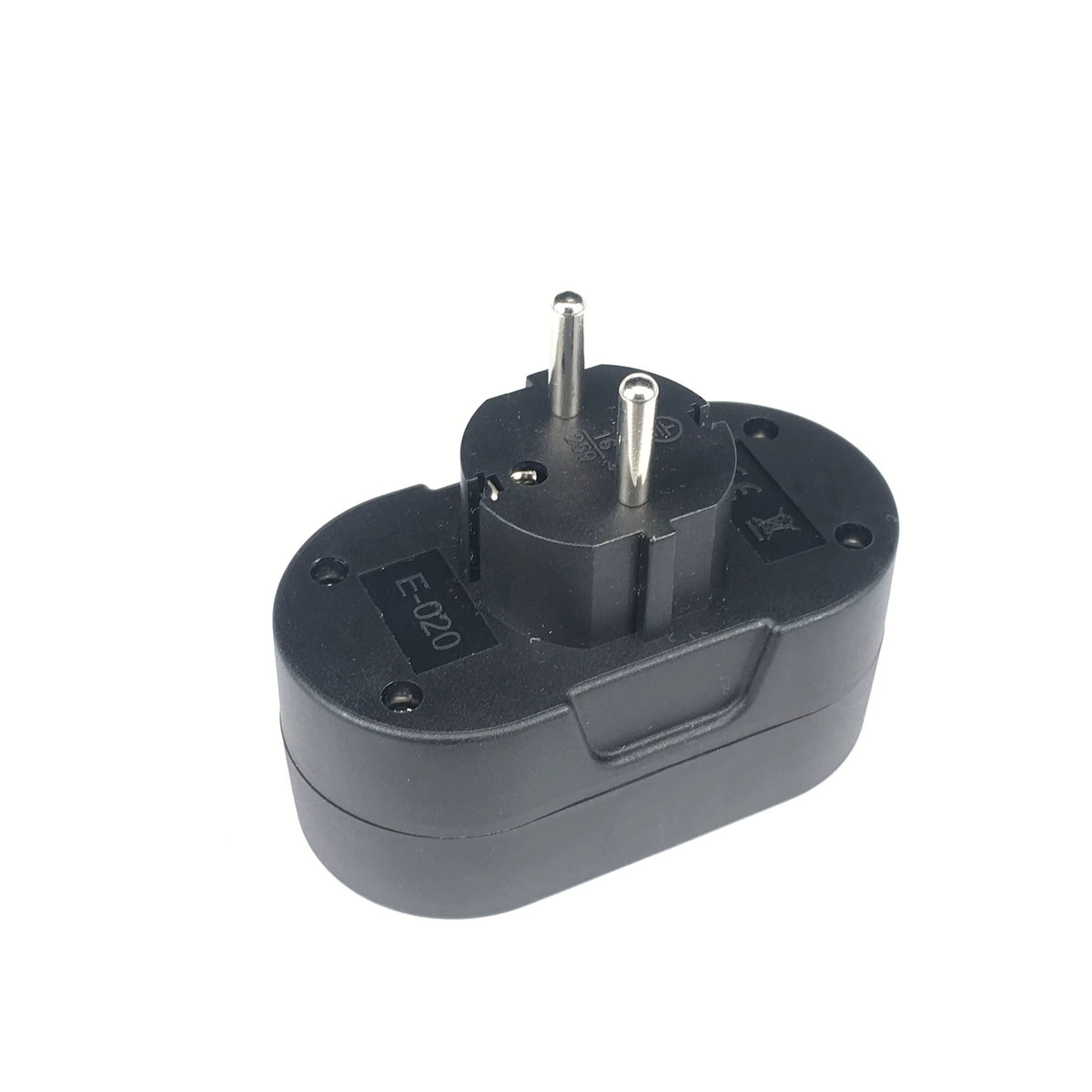Bolantedz Steckdosenleiste Verteilungsadapter mit 2 Steckdosen in Weiß oder Schwarz, 16 A/250 V, deutscher Standard - Bild 2
