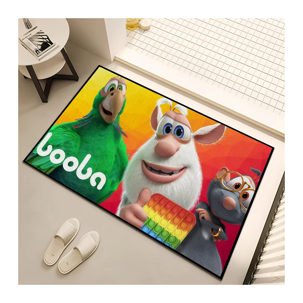 Booba Cartoon Fußmatte mehrfarbig für Wohnzimmer, Schlafzimmer oder Bad - Bild 4