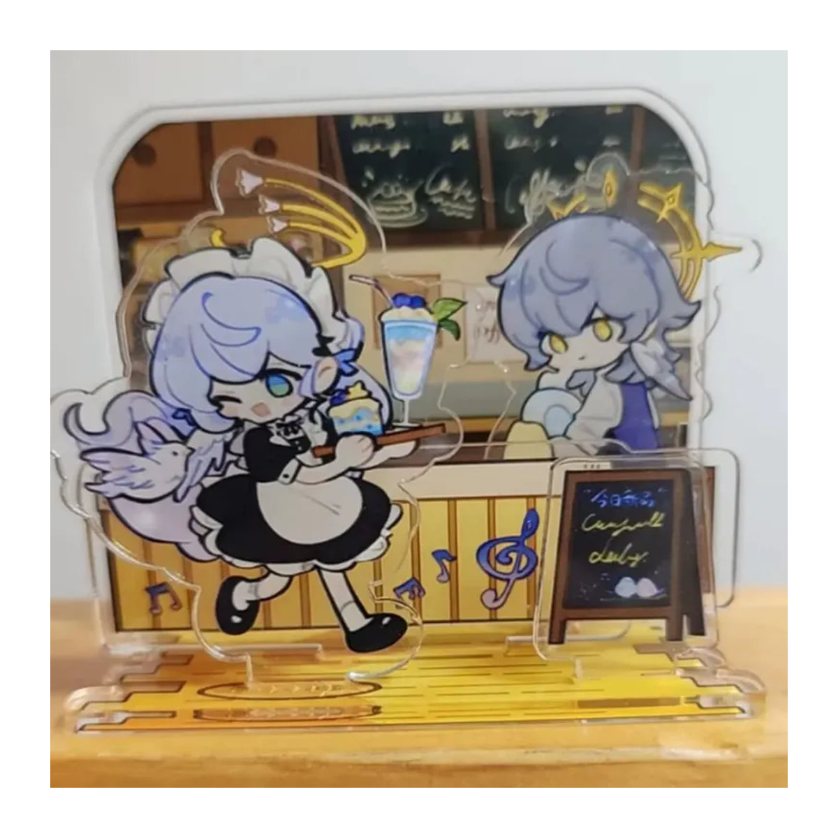 BOOCRE Honkai Star Rail Robin und Sunday Acryl-Figur als Desktop-Dekoration, mehrfarbig - Bild 5