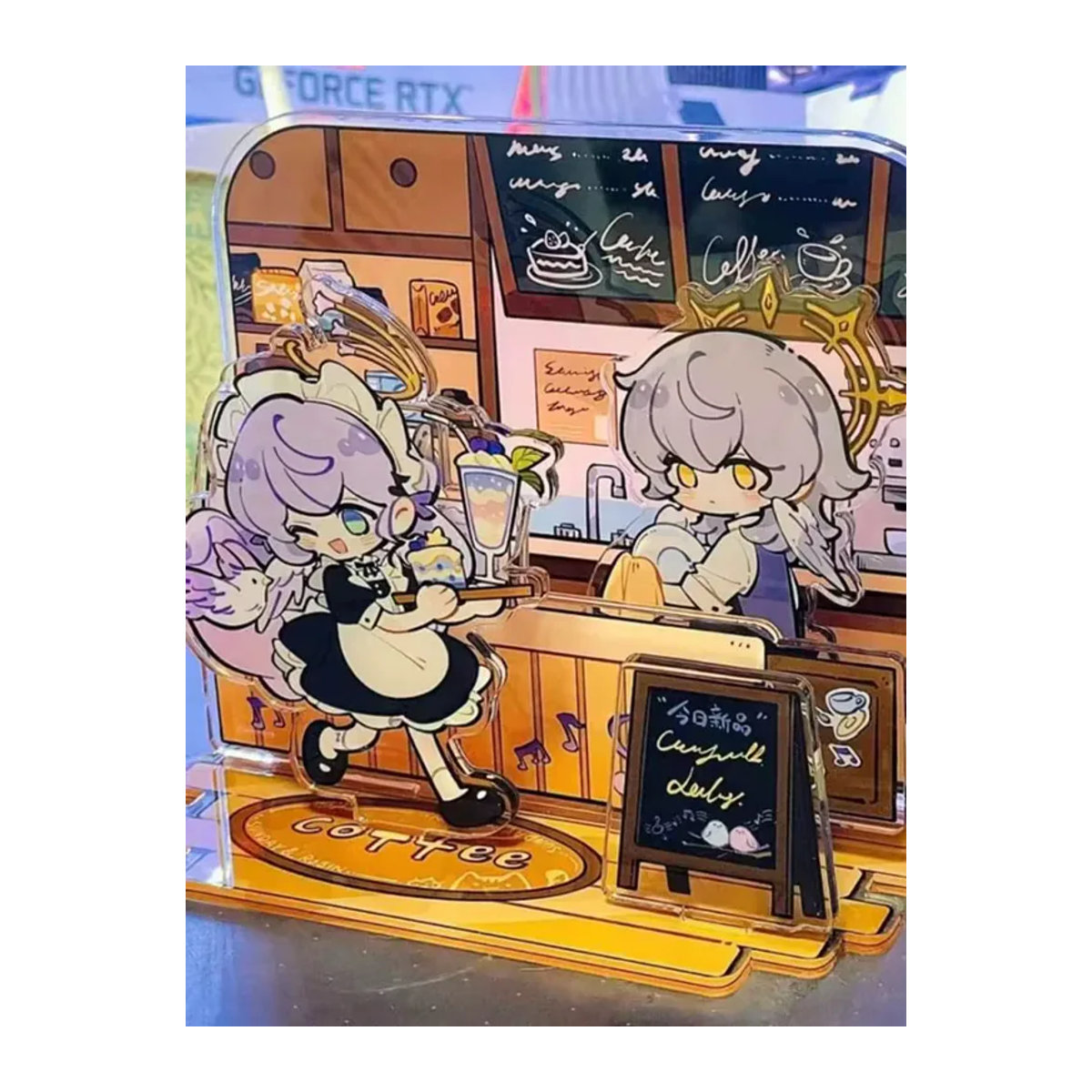 BOOCRE Honkai Star Rail Robin und Sunday Acryl-Figur als Desktop-Dekoration, mehrfarbig - Bild 7