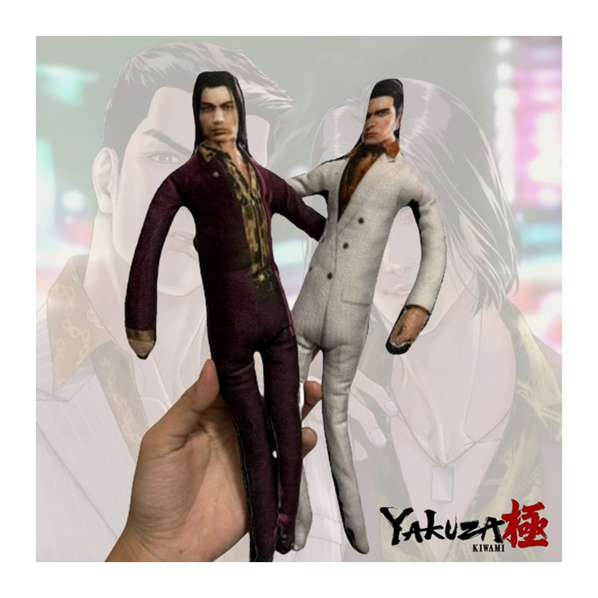 BOOCRE Yakuza Kiryu Kazuma Plüschfigur in abstrakter Twistable-Form, mehrfarbig - Bild 1