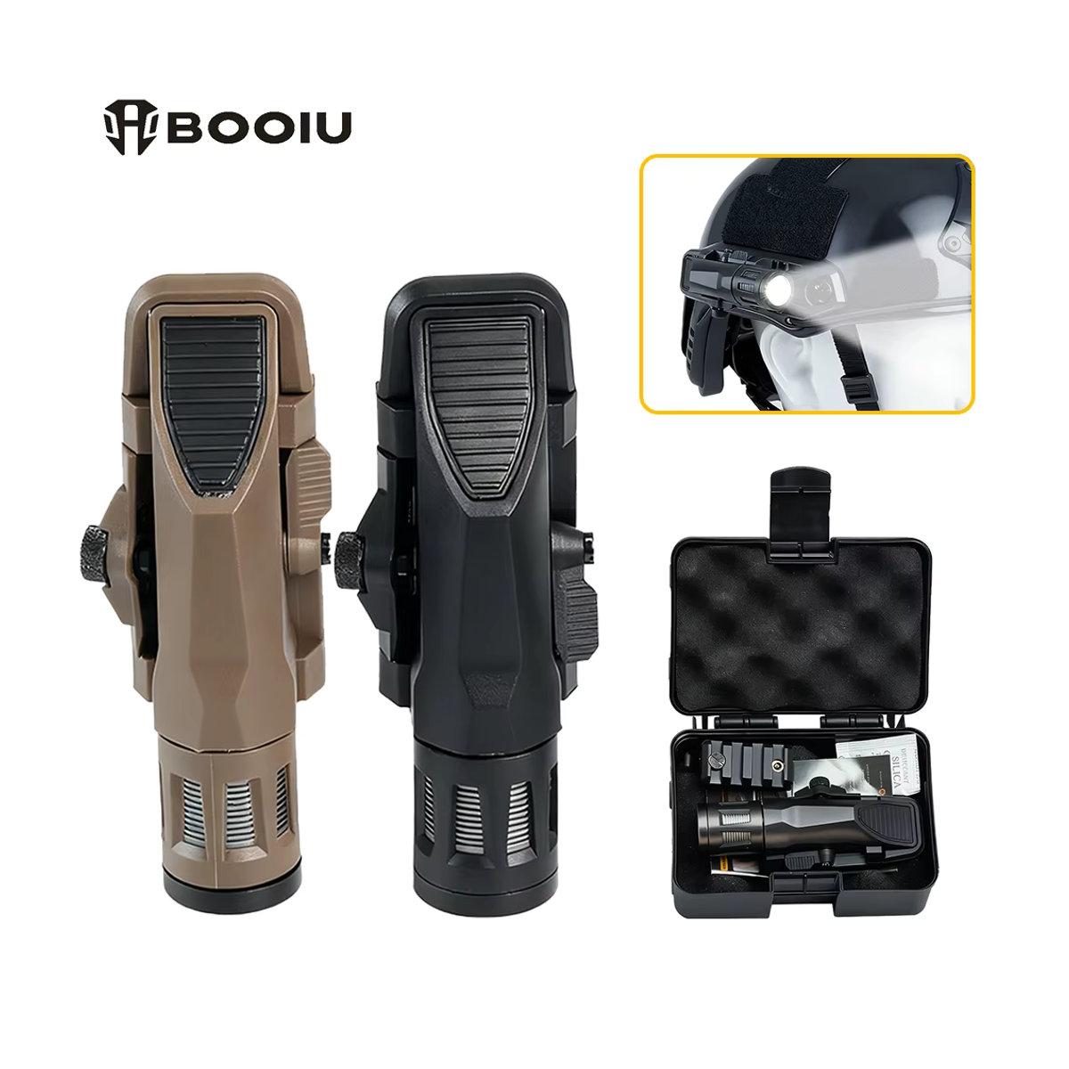 BOOIU Taktische Taschenlampe WML-G2 aus Nylon und Metall mit Strobe-LED-Licht für Airsoft, Outdoor und Jagd, wasserdicht - Bild 6