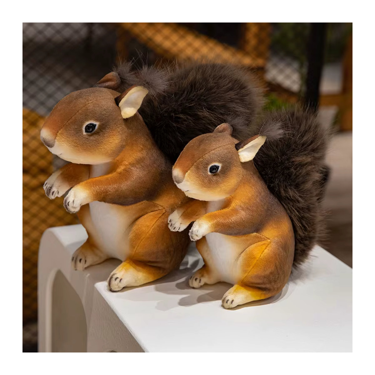 BOOKFONG Eichhörnchen-Plüschtier in Orange und Braun, 20 cm Stofftier für Kinder - Bild 2