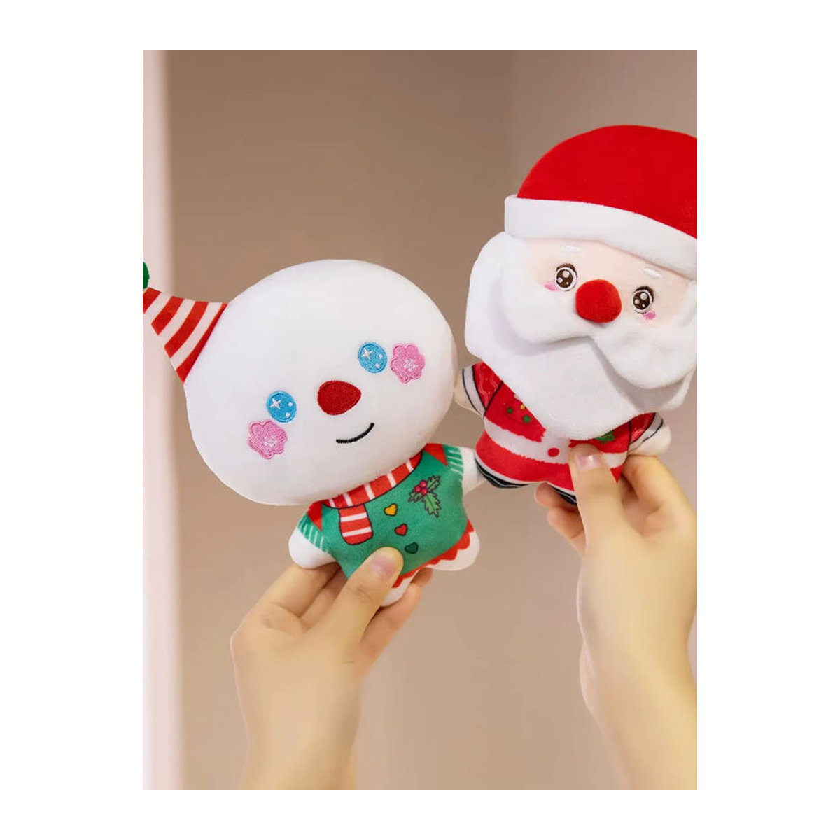 BOOKFONG Kawaii Weihnachtsmann Dekoration aus Textil in Mehrfarbig - Bild 6