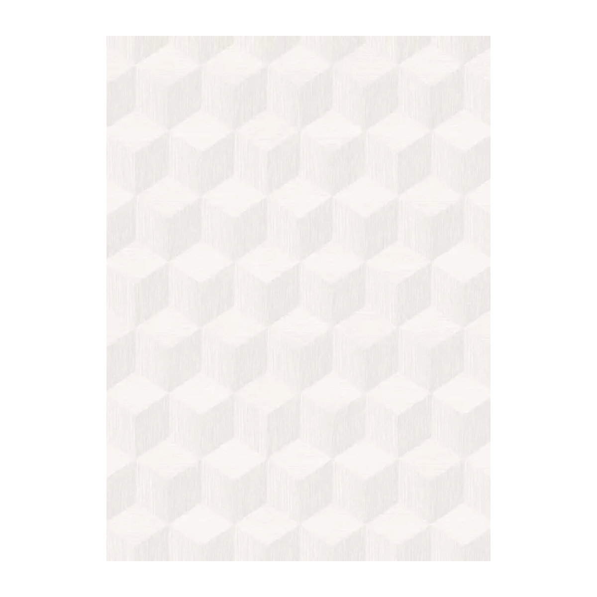 Boråstapeter Wallpaper Cube Geometrische Tapete in Weiß/Grau aus Papier - Bild 1
