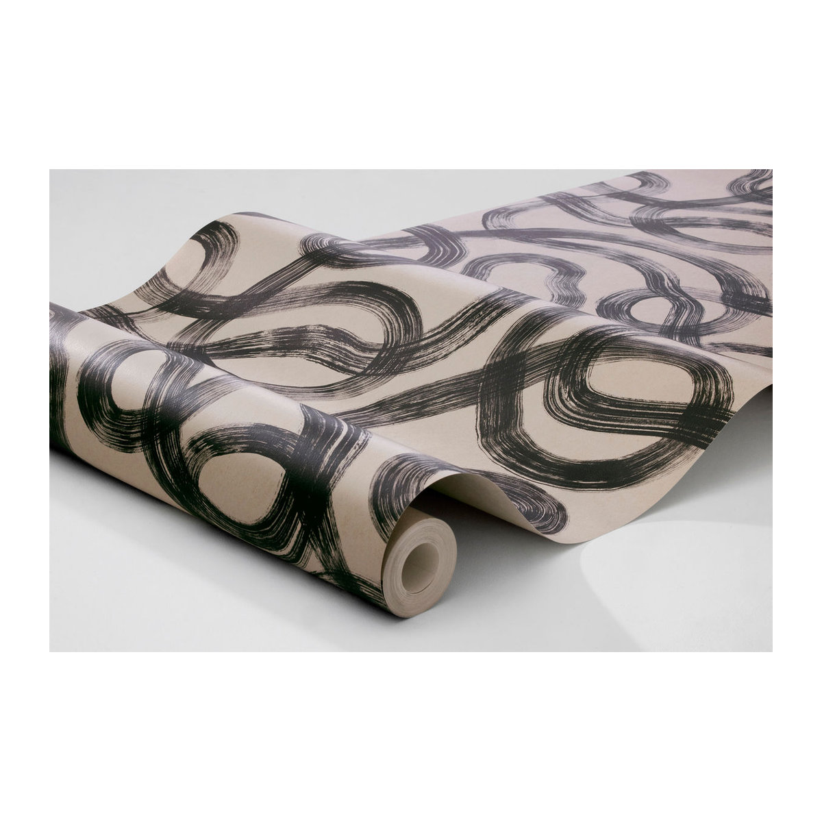 Boråstapeter Wallpaper Curve Geometrisch in Beige und Braun aus Papier - Bild 2