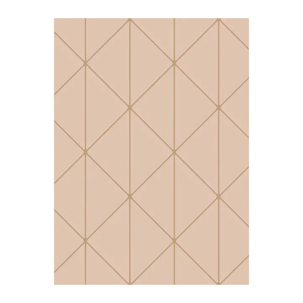 Boråstapeter Wallpaper Diamonds Geometrisch in Rosa und Beige - Bild 1