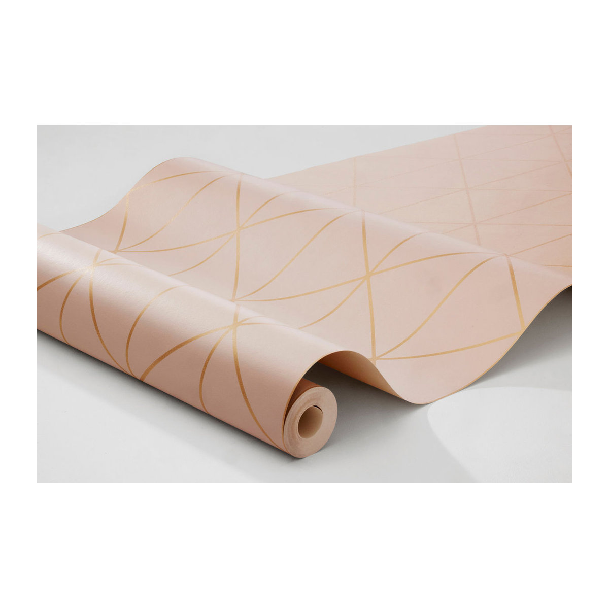 Boråstapeter Wallpaper Diamonds Geometrisch in Rosa und Beige - Bild 3