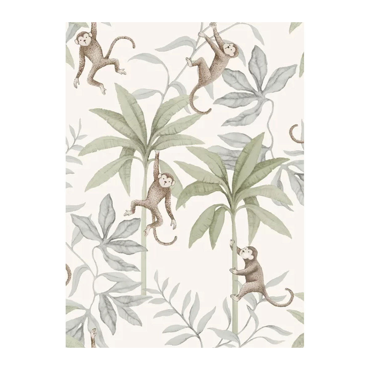 BoråsTapeter Wallpaper Jungle Friends 6936 Tapete mit bunten Animalien aus Vlies und Papier - Bild 1
