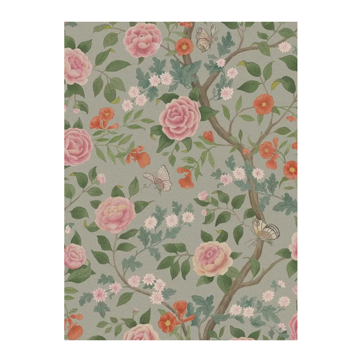 BoråsTapeter Wallpaper Kamelia in Bunt mit Blumenmuster - 5729 - Bild 1