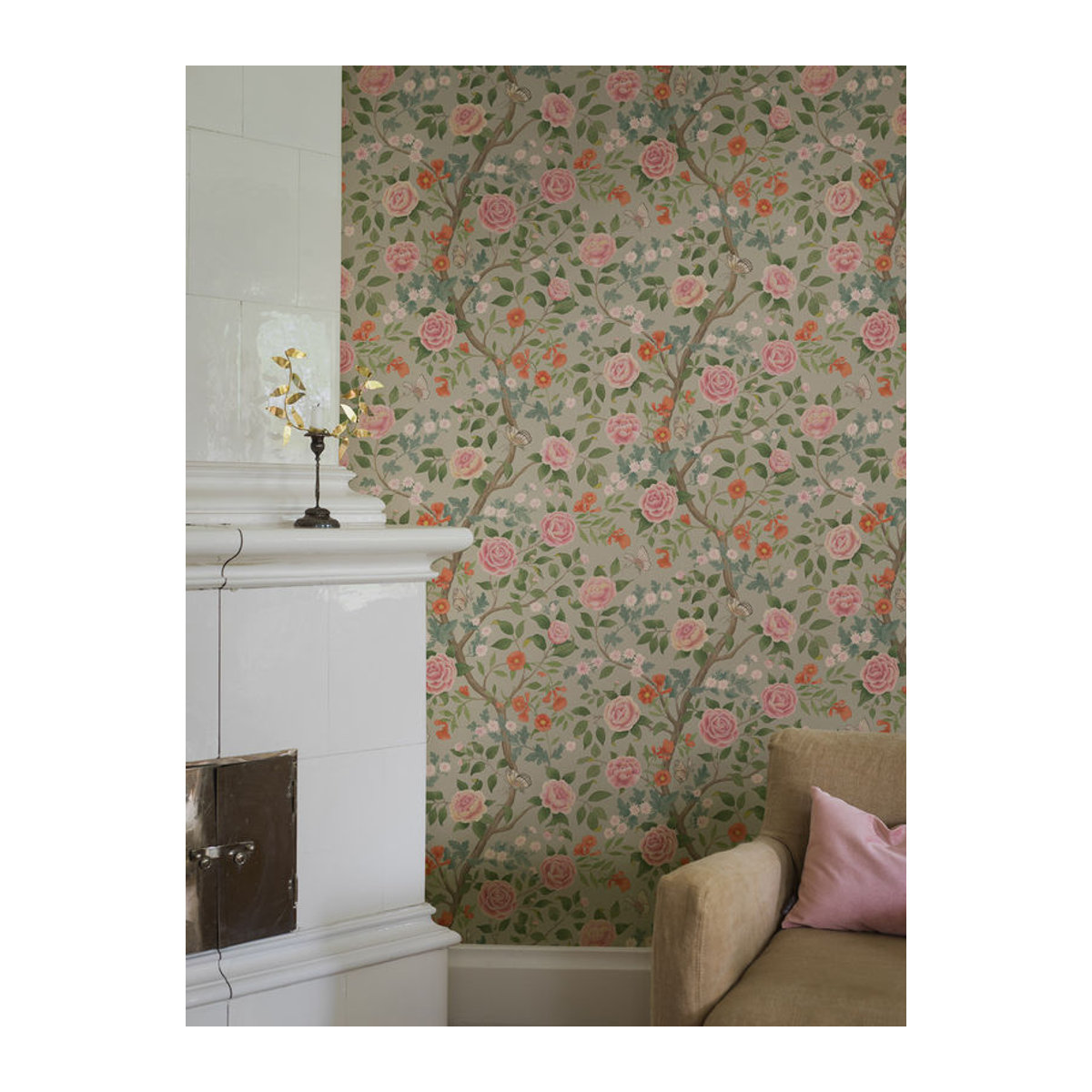 BoråsTapeter Wallpaper Kamelia in Bunt mit Blumenmuster - 5729 - Bild 2