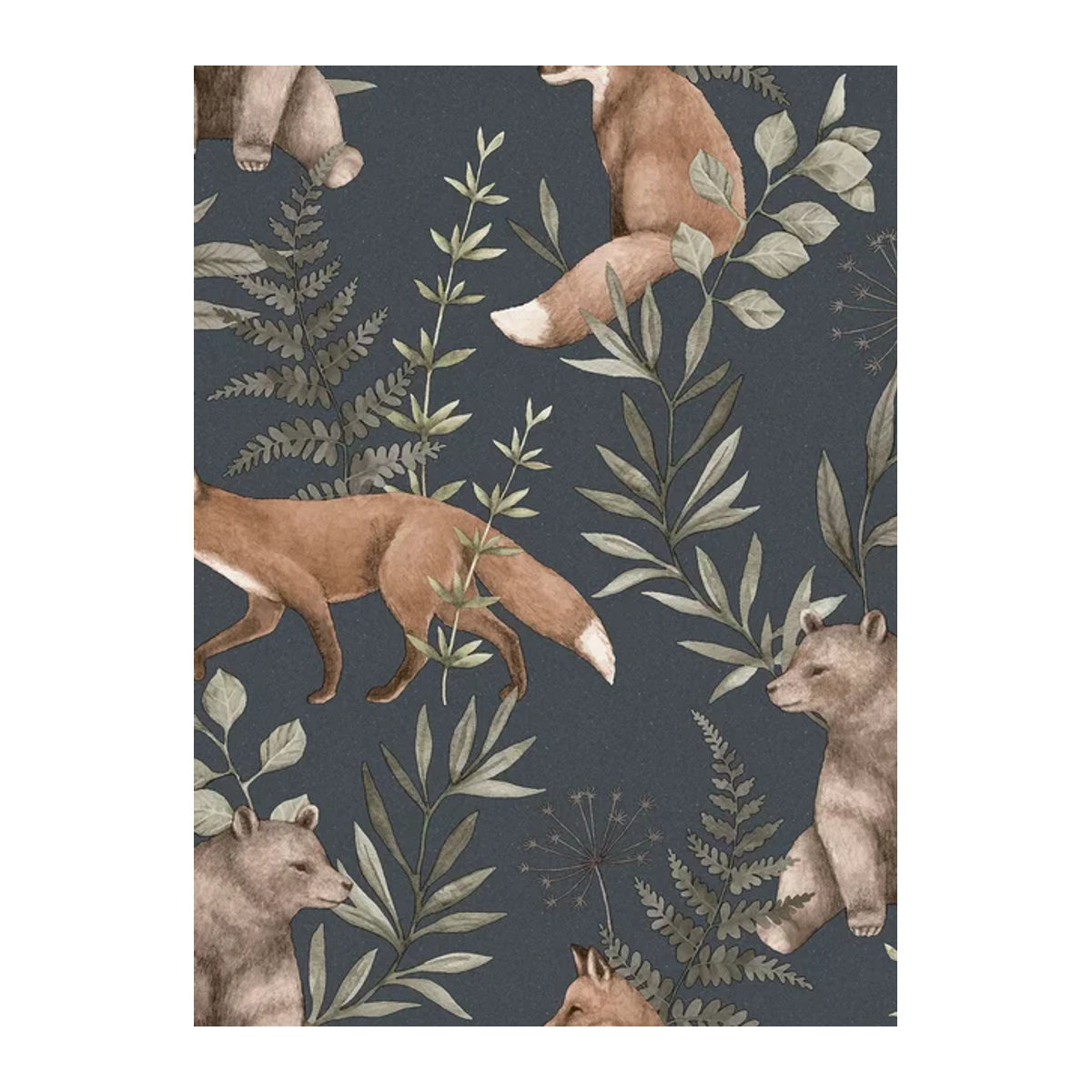 BoråsTapeter Wallpaper Wild Forest 6920 mit buntem Tierprint - Bild 1