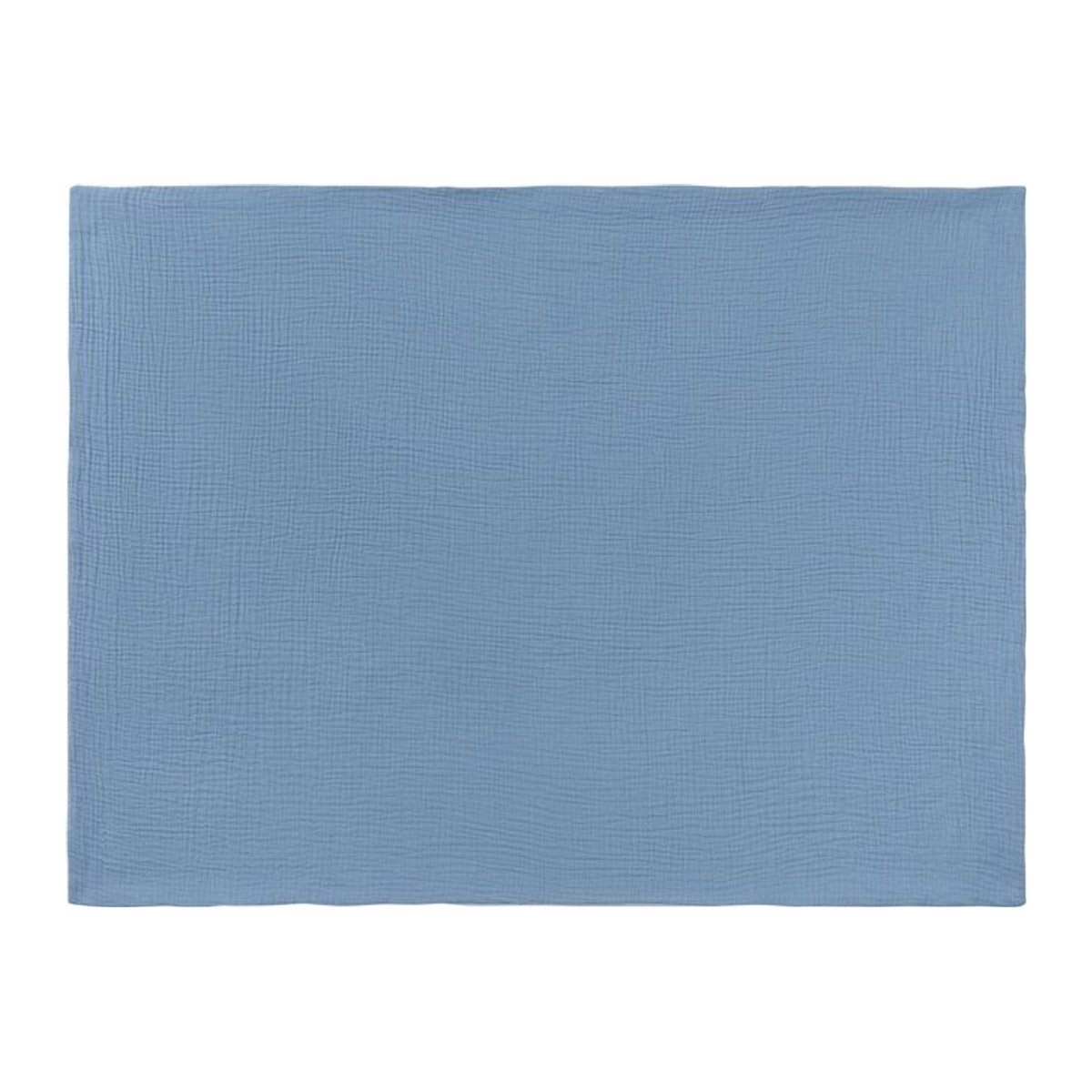 Bornino Home Wende-Kuscheldecke Musselin Blau B/T/H: 75 x 100 cm - Bild 1