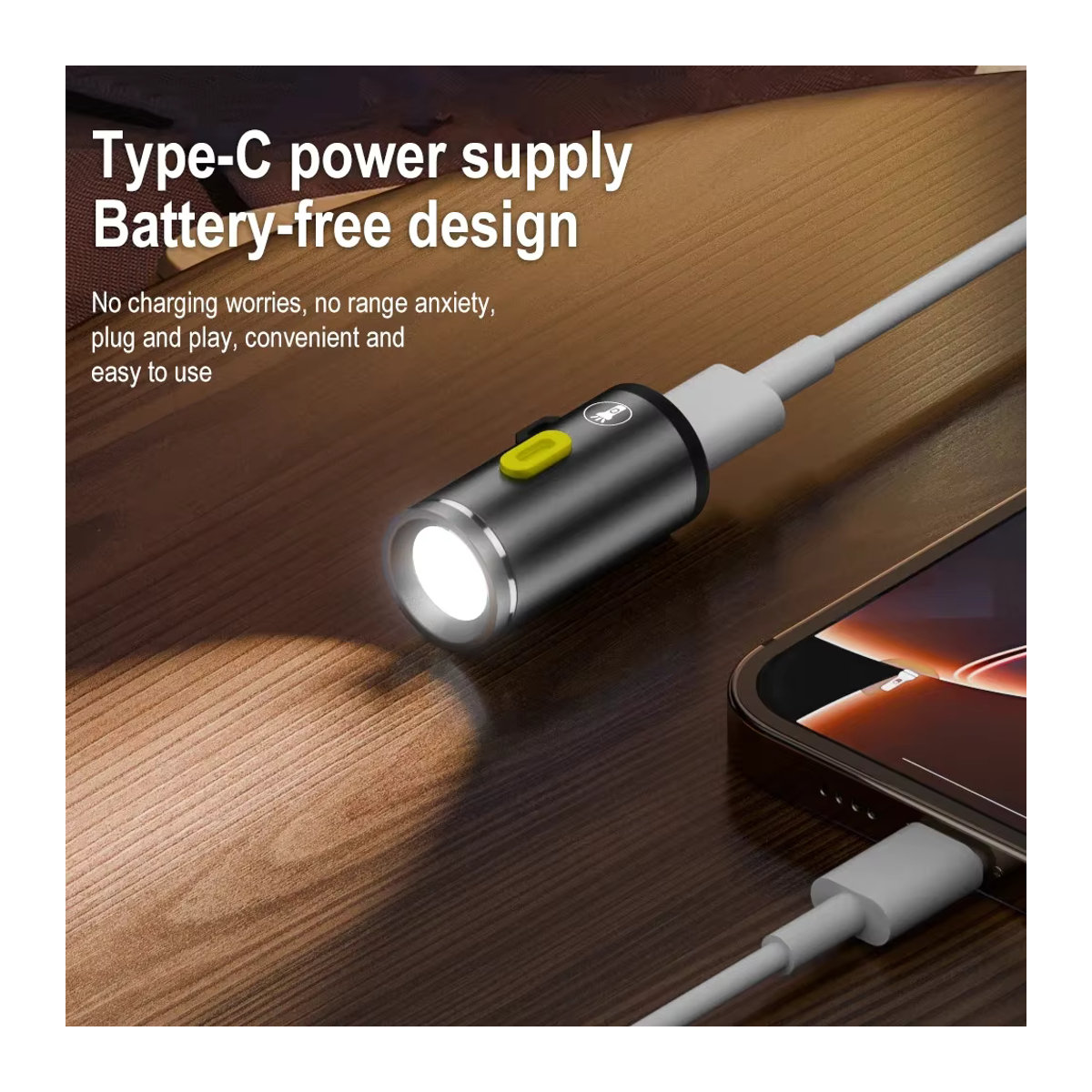 BORUiT Super Mini LED-Taschenlampe mit 230 lm und Single Gear in minimalistischem Design - Bild 2