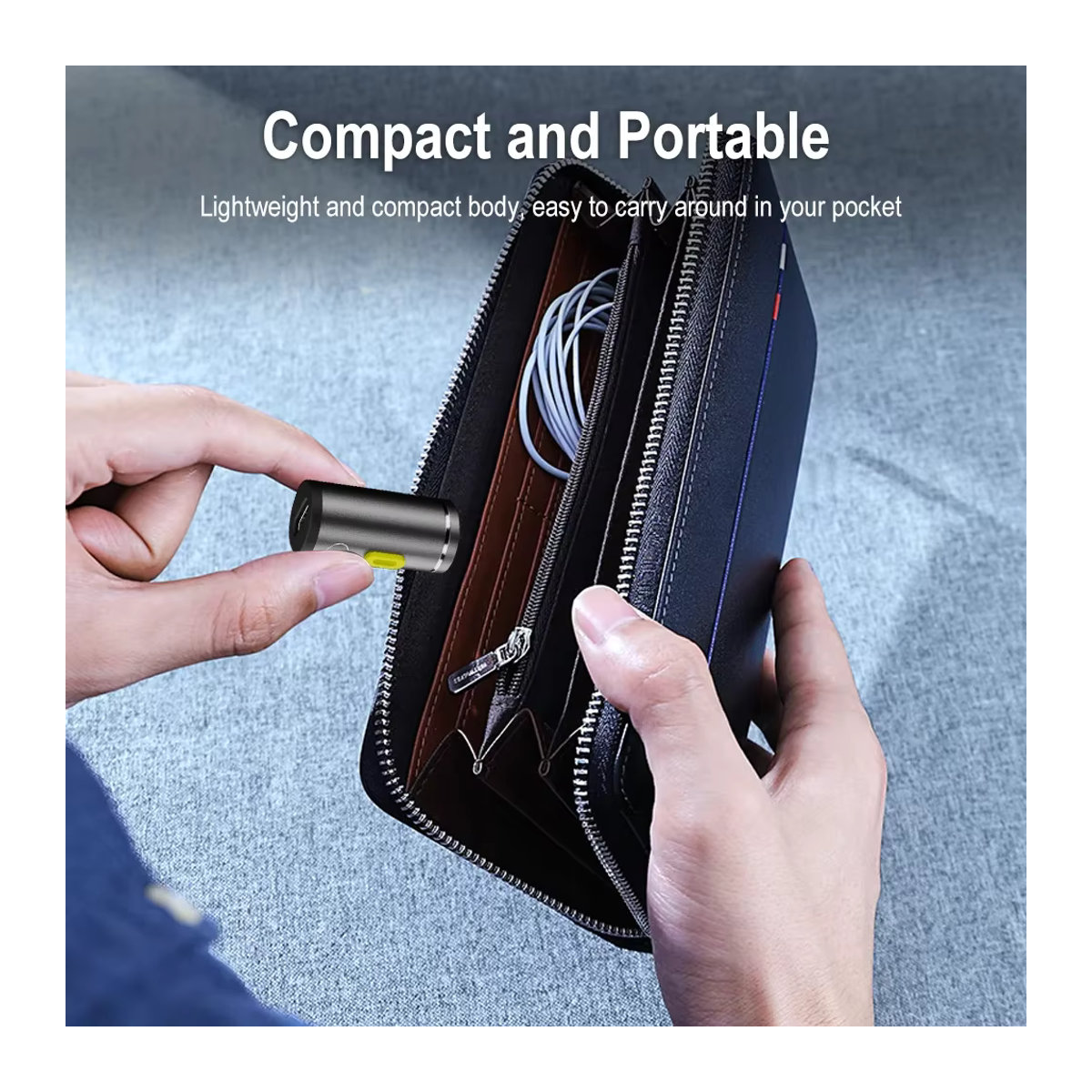 BORUiT Super Mini LED-Taschenlampe mit 230 lm und Single Gear in minimalistischem Design - Bild 4