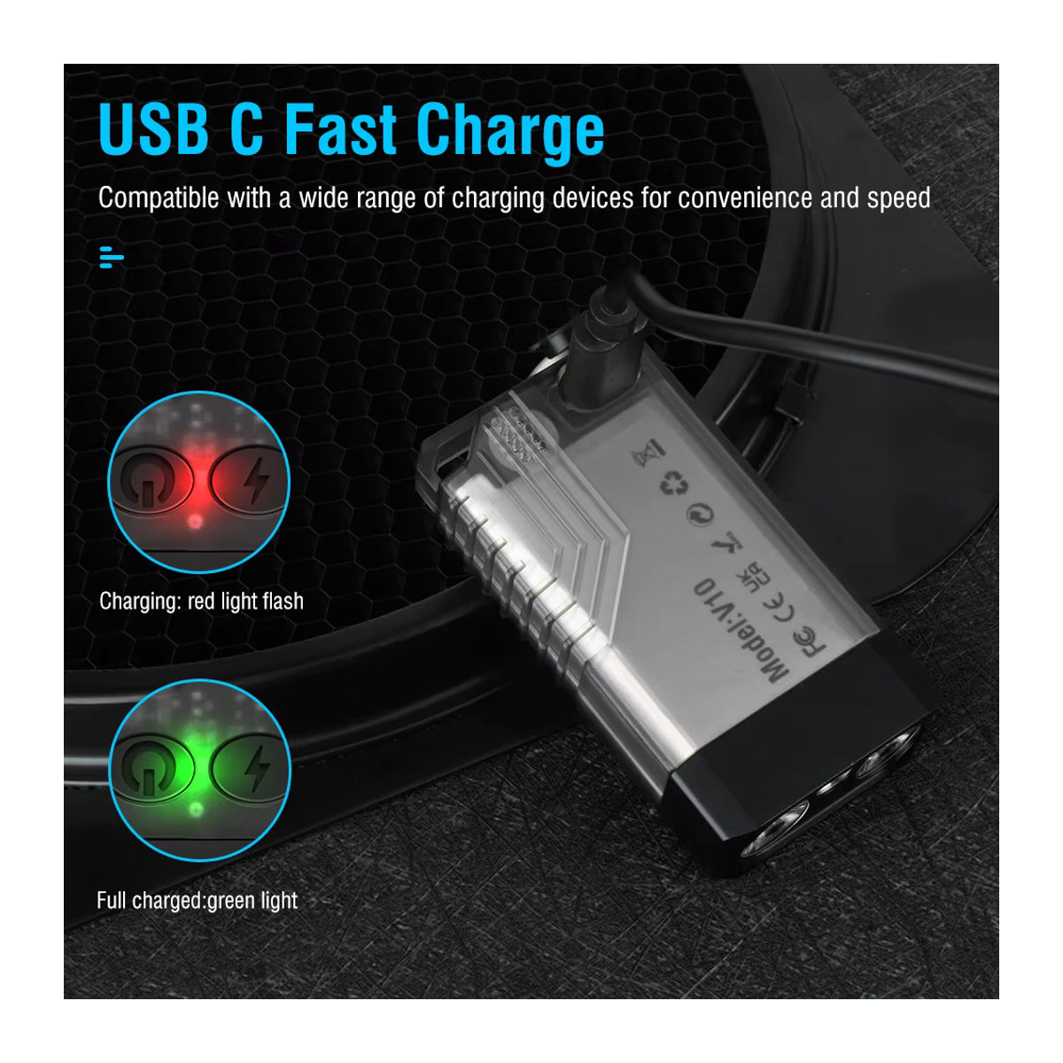Boruit V10 EDC Schlüsselbund Taschenlampe mit USB-C wiederaufladbarem Akku, Magnet und UV-Licht, minimalistisches Design - Bild 5