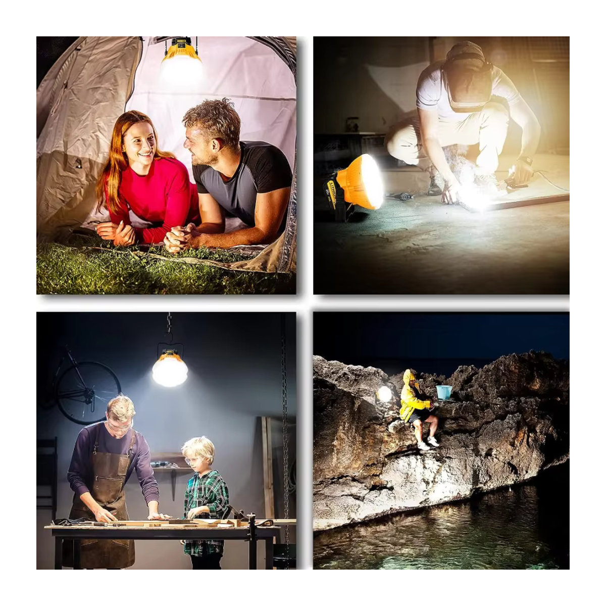 Bosch 24 W LED-Arbeitsleuchte für 18 V Akkus mit 2400 lm Lichtleistung, tragbare Außenleuchte und Arbeitslampe - Bild 6