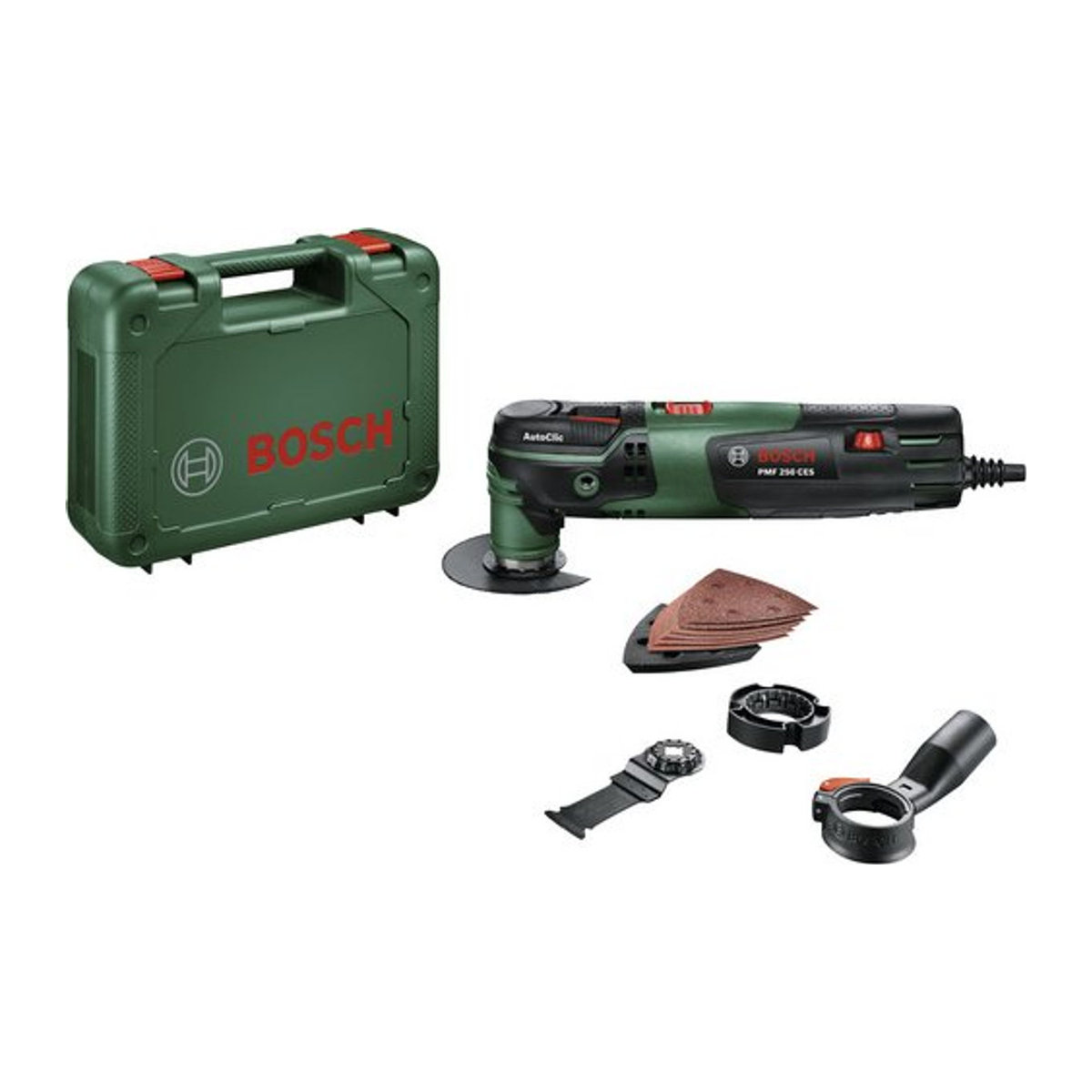 Bosch Home and Garden PMF 250 CES Multifunktionswerkzeug mit Zubehör und Koffer - Bild 2