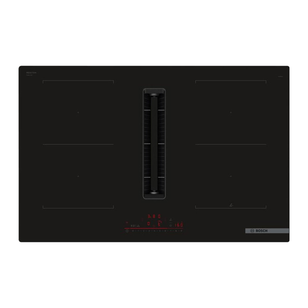 Bosch MKV80C1DP Autark-Induktionskochfeld mit Dunstabzug aus Glas rahmenlos bestehend aus PVQ811H26E und HEZ9VRCR1 - Bild 1