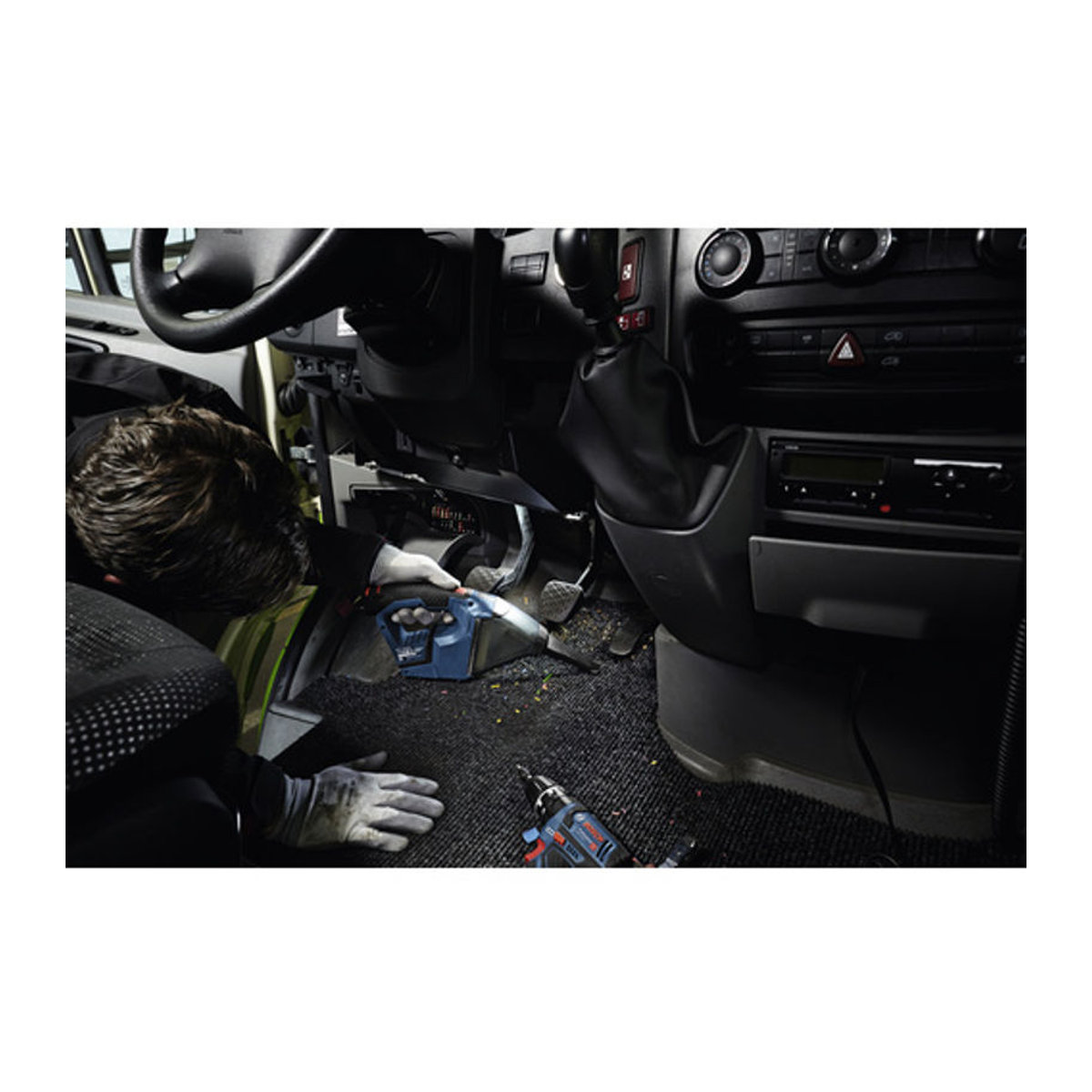 Bosch Professional Akku-Handstaubsauger GAS 12V in Blau ohne Akku und Ladegerät - Bild 2