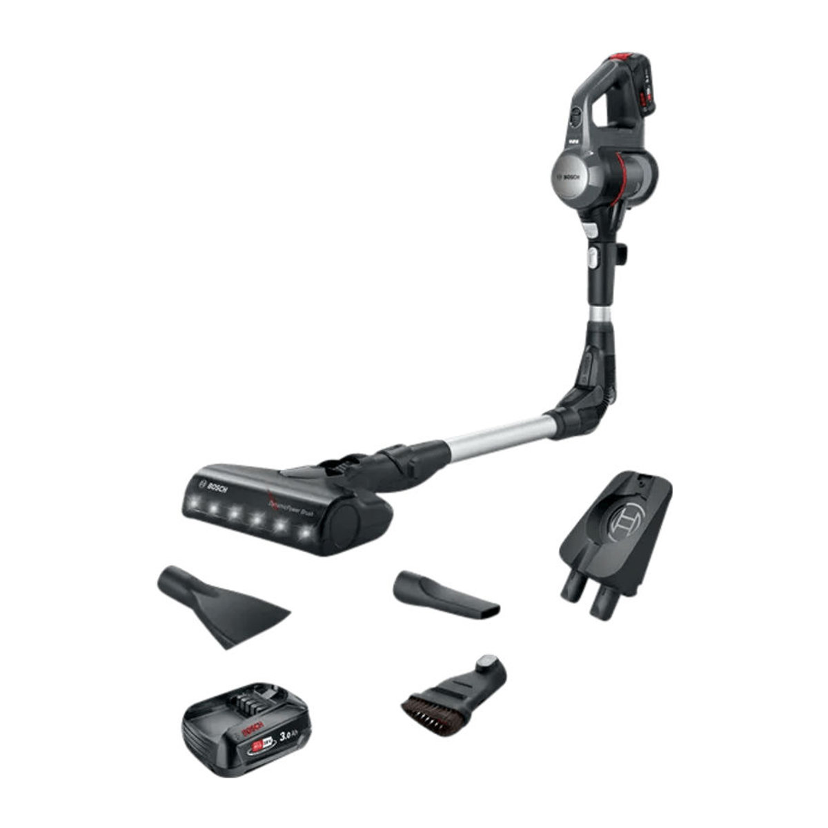 Bosch Unlimited 7 BBS712A Beutelloser Bodenstaubsauger in Schwarz und Edelstahl - Bild 1