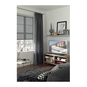 Boviva Rollo Struktur in Silber, semi-transparent, B: 75 cm, L: 150 cm