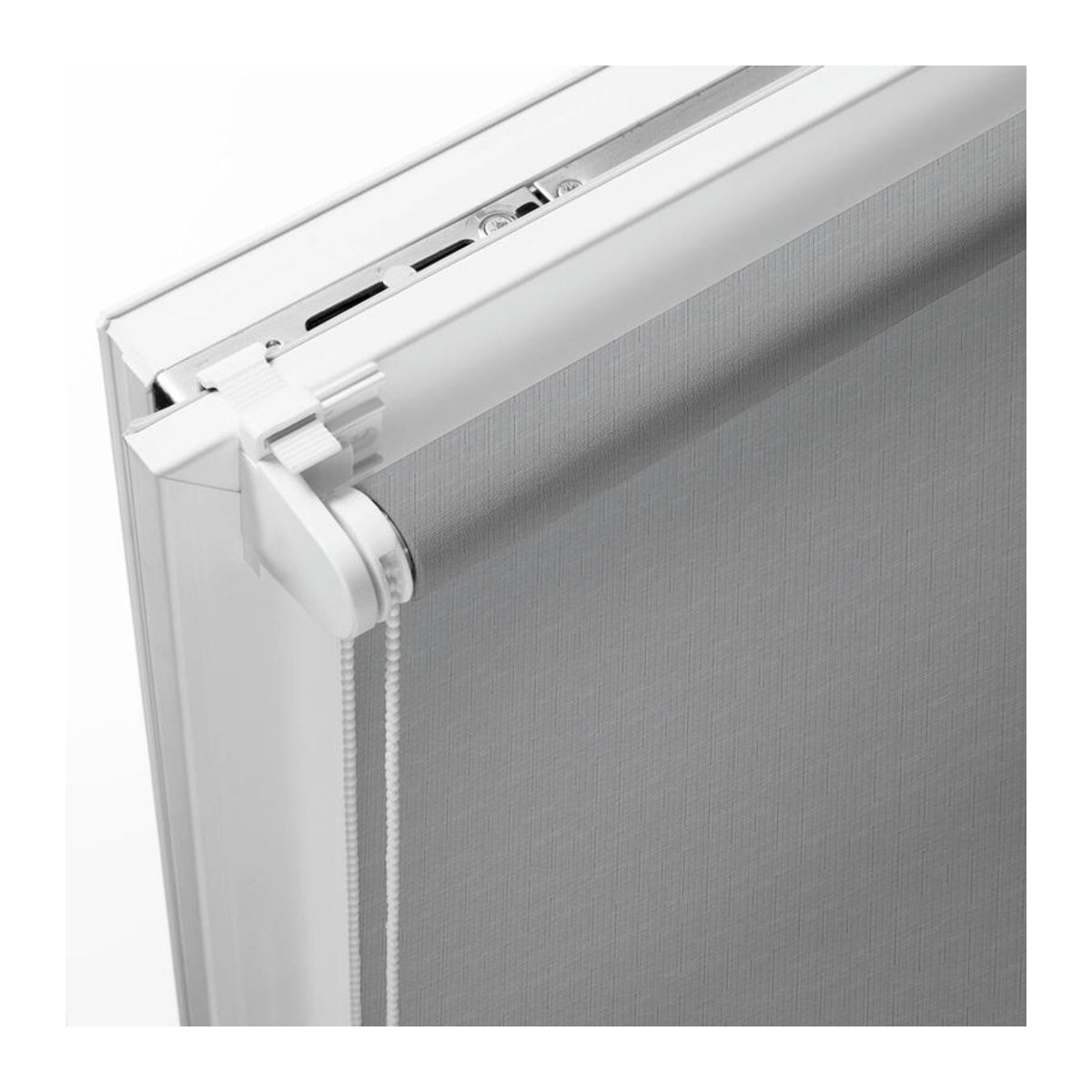 Boviva Rollo Struktur in Silber, semi-transparent, B: 75 cm, L: 150 cm - Bild 3