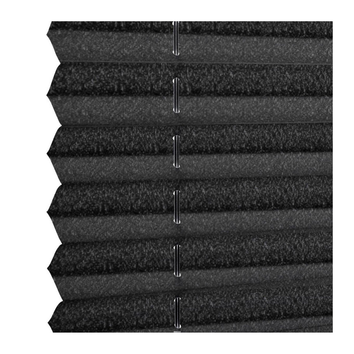 Boviva Spannplissee in Schwarz, Breite: 90 cm, Länge: 130 cm - Bild 2