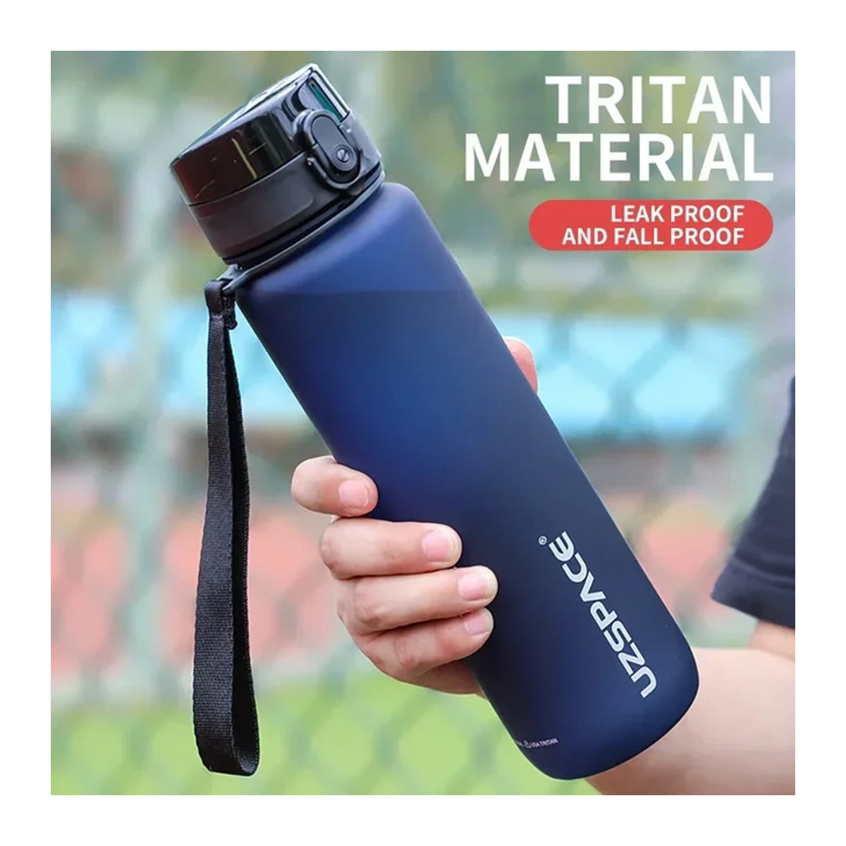 BPA-freie und auslaufsichere Wasserflasche für Sport und Fitness, erhältlich in 500 ml und 1000 ml - Bild 1