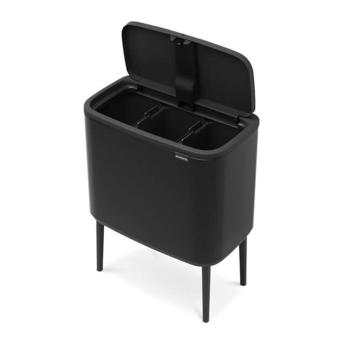 Brabantia Mülleimer Modern Edelstahl Schwarz 33 l - Bild 1