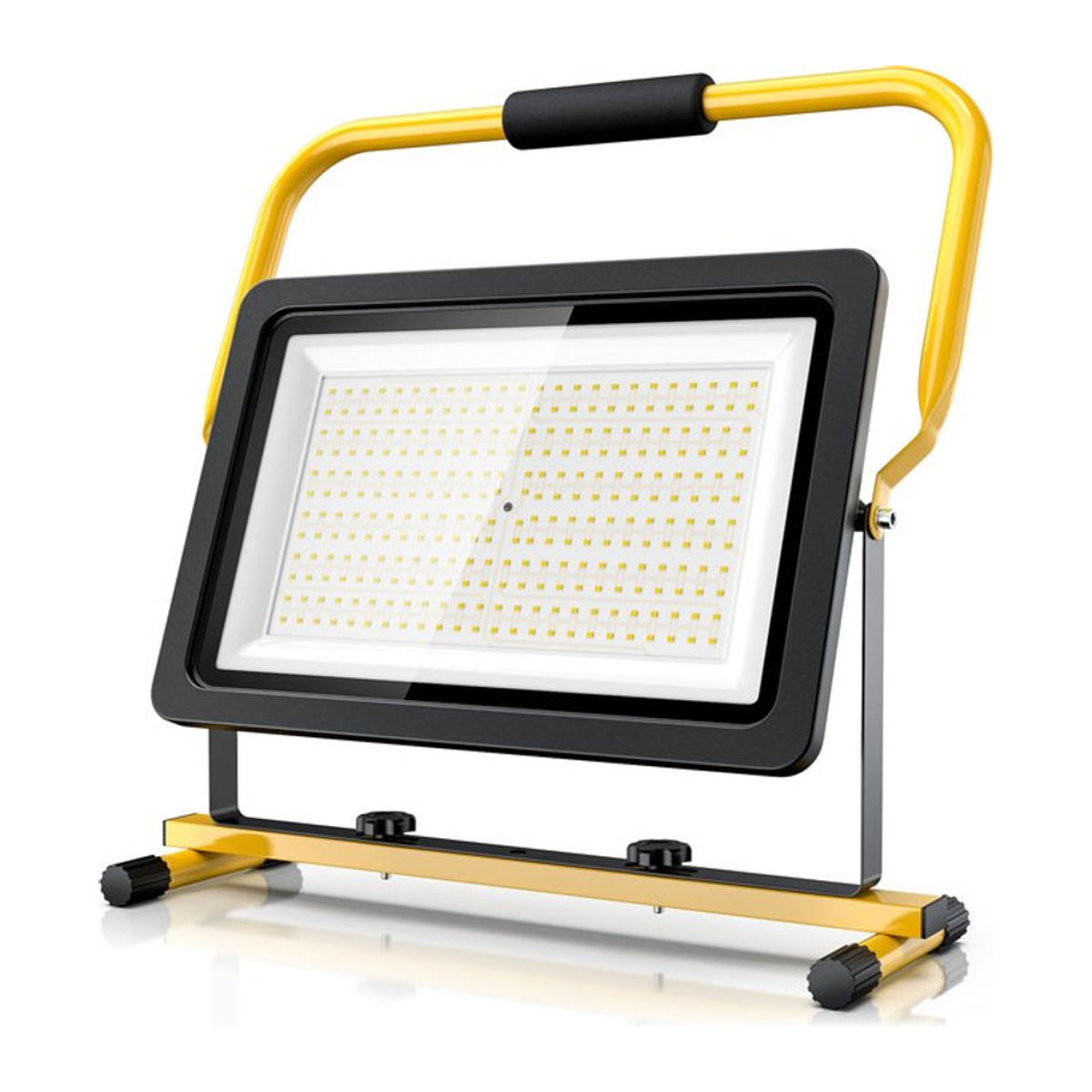 Brandson 200W LED Baustrahler mit 16000 Lumen, Arbeitsscheinwerfer mit Metallgehäuse, Standgestell und Tragegriff - Bild 1