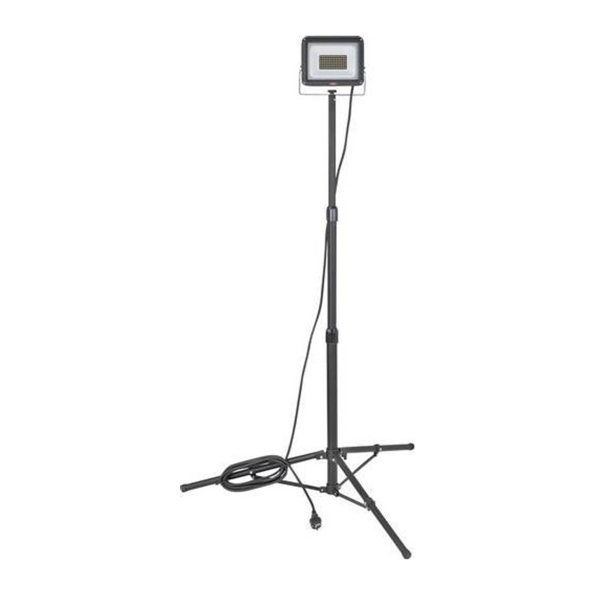 Brennenstuhl JARO 7060 T LED Außenstrahler, 50W, 5800 Lumen, IP65, Schwarz, Aluminium und Stahl, höhenverstellbar bis 180 cm - Bild 1
