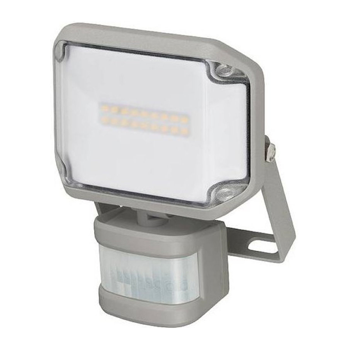 Brennenstuhl LED Außenstrahler AL 1050 P in Grau mit Bewegungsmelder, 10W, 1010 lm, Warmweiß, IP44, Aluminium - Bild 1