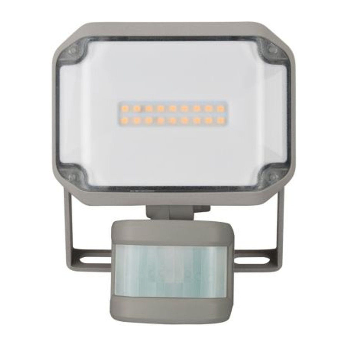 Brennenstuhl LED Außenstrahler AL 1050 P in Grau mit Bewegungsmelder, 10W, 1010 lm, Warmweiß, IP44, Aluminium - Bild 2