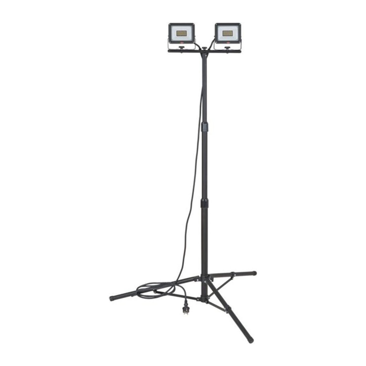 Brennenstuhl LED Stativstrahler JARO 6060 T Außenstrahler, Schwarz, Aluminium und Stahl, 4800 Lumen, IP65, höhenverstellbar bis 180 cm - Bild 1