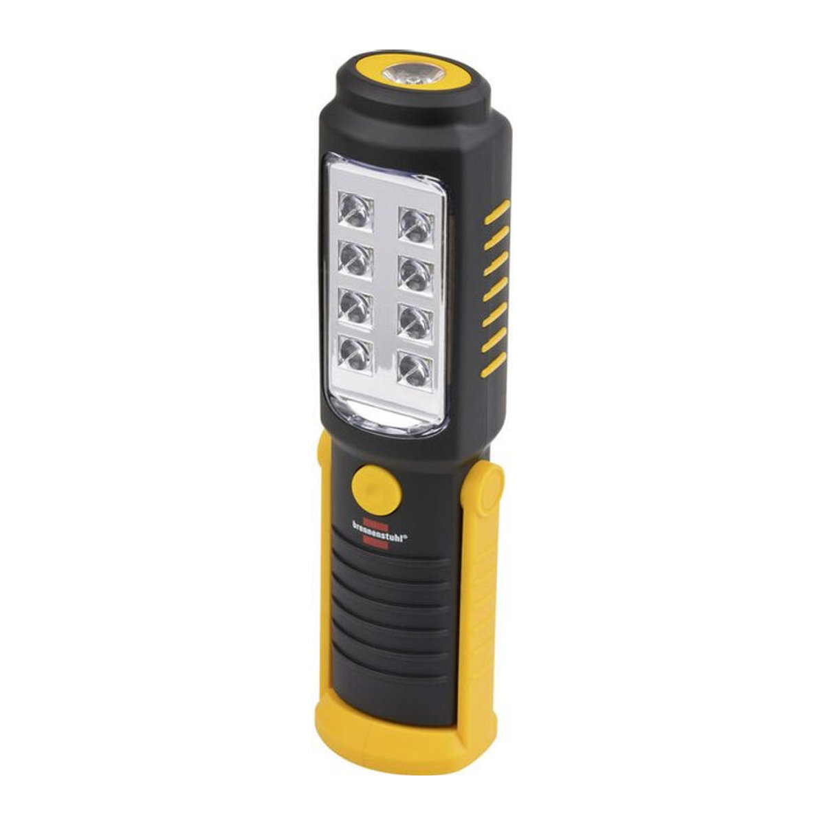 Brennenstuhl SMD LED Handleuchte HL DB 81 M1H1 in Schwarz/Gelb mit Magnet und drehbarem Haken, 250 lm, Kaltweiß - Bild 1