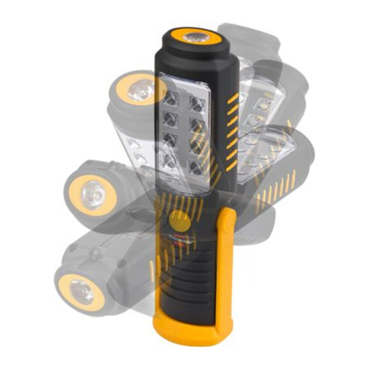 Brennenstuhl SMD LED Handleuchte HL DB 81 M1H1 in Schwarz/Gelb mit Magnet und drehbarem Haken, 250 lm, Kaltweiß - Bild 2