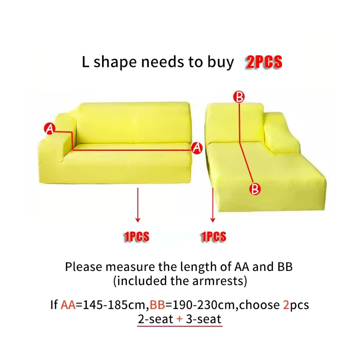 BRHUIXUE Elastischer Samt-Sofabezug als Schonbezug für L-förmige Sofas, Sessel und Chaiselongues in Braun oder Grau - Bild 3