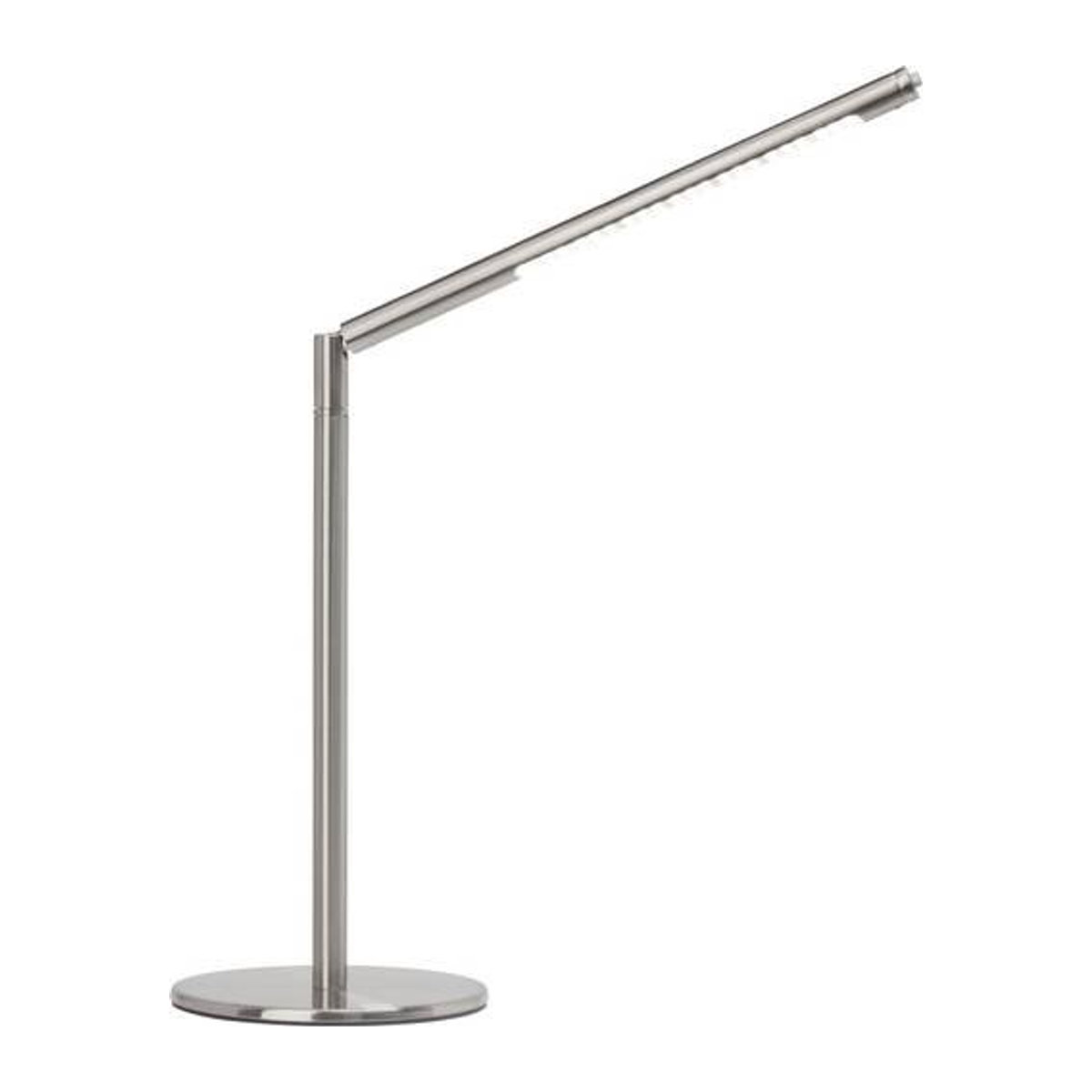 Brilliant Bombay LED Tischlampe aus Metall in Silber mit integriertem 6W Leuchtmittel und kaltweißem Licht - Bild 1