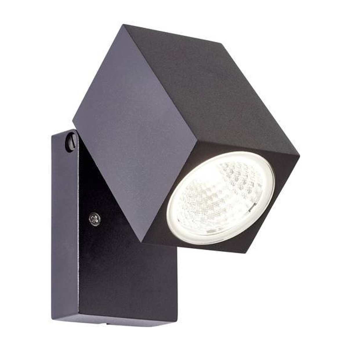 Brilliant Burk LED Außenwandleuchte Modern Schwarz 6W 600lm Warmweiß - Bild 1